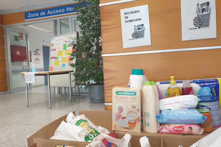 El Hospital Severo Ochoa recoge 2.000 kg de alimentos para Cáritas de Leganés