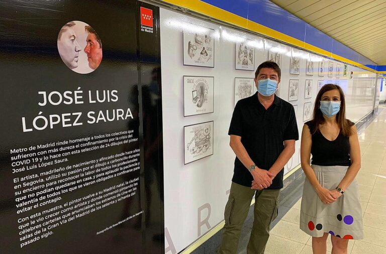 Metro de Madrid recuerda a los mayores afectados por la COVID-19 en un mural permanente