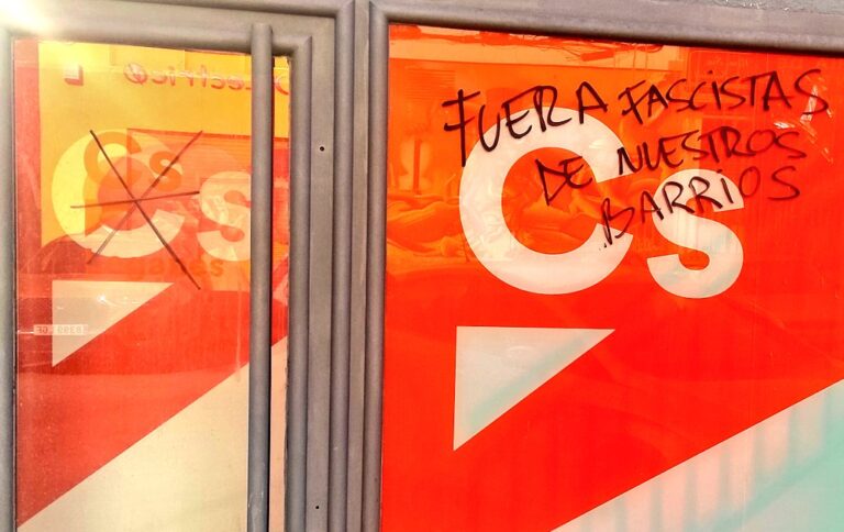 Ciudadanos Leganés denuncia nuevas pintadas en su sede