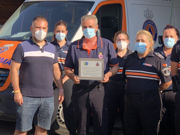 ULEG reconoce la labor de Protección Civil Leganés durante la pandemia