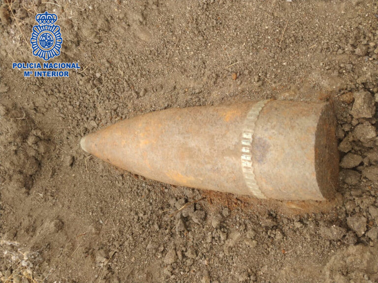 Localizan un proyectil de la Guerra Civil española en Leganés
