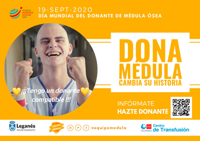 Leganés colabora con la  campaña de donación de médula ósea ‘Cambia su historia’