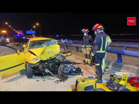 Fallece un hombre en una colisión de tres coches a la altura de Leganés