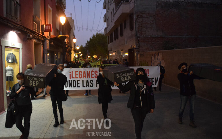Leganés marcha contra la falta de inversión en servicios públicos: “Menos rotondas y más recursos”