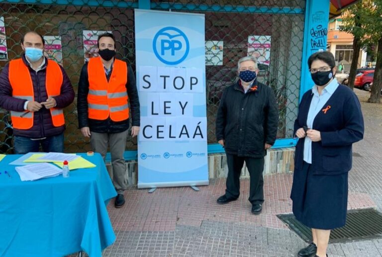 El PP de Leganés inicia una recogida de firmas en contra de la ley Celaá
