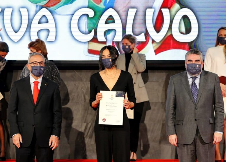 Eva Calvo, en el homenaje del COE a las medallistas olímpicas