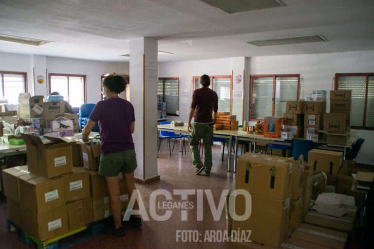 La ayuda social a centenares de familias de Leganés, en peligro