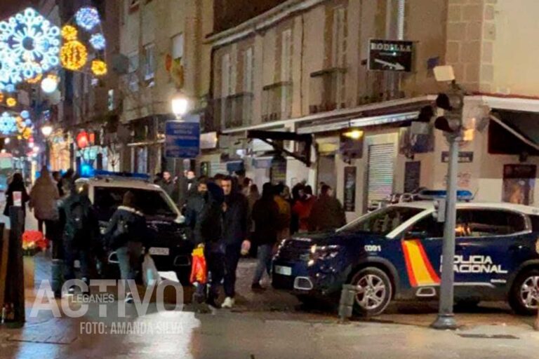 Policía Nacional dispersa una pelea entre jóvenes en el centro de Leganés