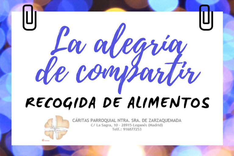 Cáritas acoge una jornada de recogida de alimentos para los más necesitados