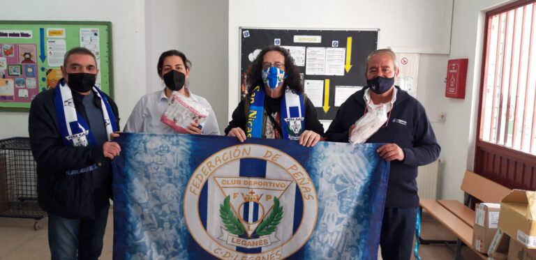 La Federación de peñas del CD Leganés, muestra su cara más solidaria