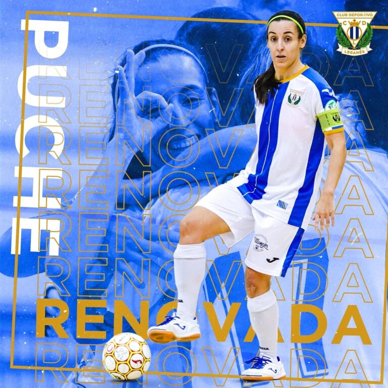 Fútbol Sala | Las capitanas Puche y Montilla renuevan con el C.D. Leganés