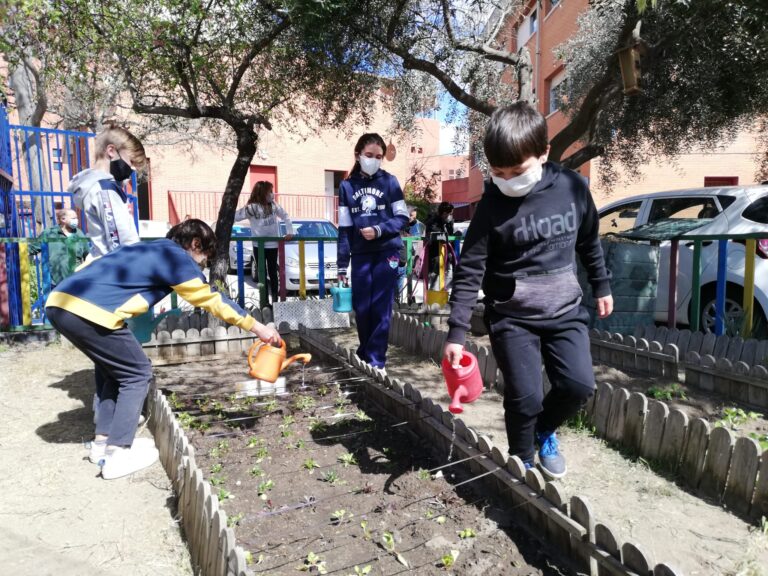 Los estudiantes de Leganés participaron en el programa municipal de Huertos Escolares