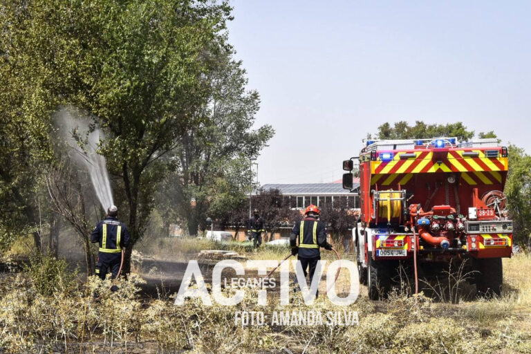 Incendio de vegetación en el Camino de Los Frailes alerta a los vecinos