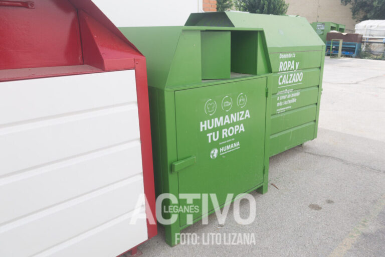 Humana inicia el servicio de recogida selectiva de ropa usada en Leganés con 40 contenedores