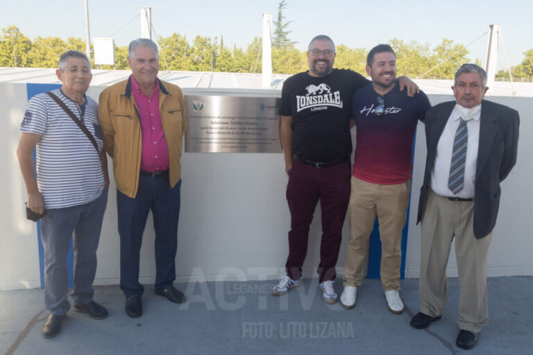 Salustiano Toribio ya es eterno: tiene su placa en el Estadio Butarque