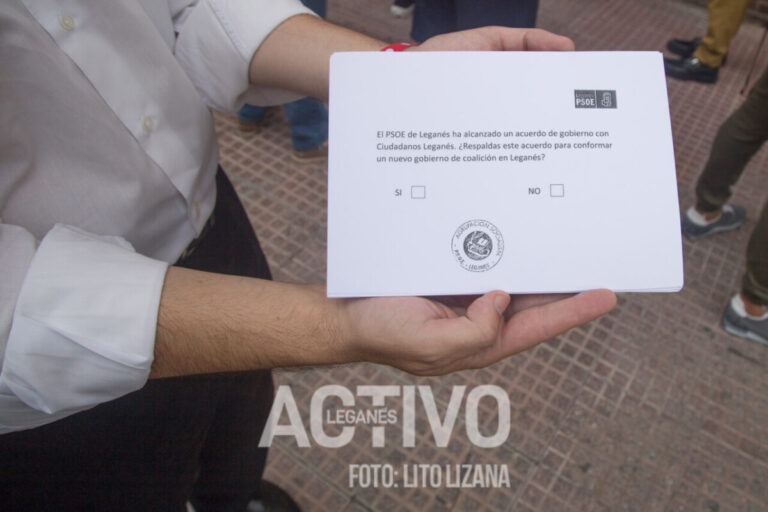 Un 86% de PSOE Leganés ratifica el pacto de coalición con C’s