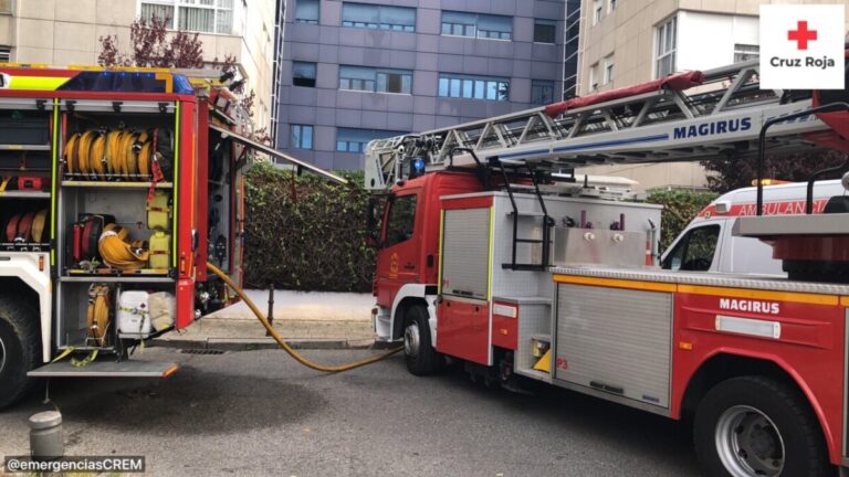 Un intoxicado en un incendio doméstico en San Nicasio
