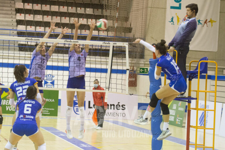 Voleibol | El Leganés sella su primera victoria con un final de infarto