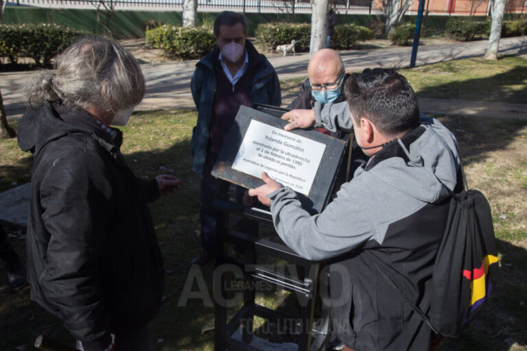 Leganés rinde homenaje a Yolanda González y las «víctimas de la Transición»