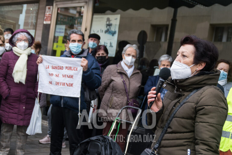 Claman por la defensa de la Sanidad Pública en Leganés