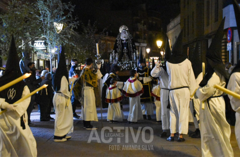 La Virgen de los Dolores inauguró la Semana Santa en Leganés