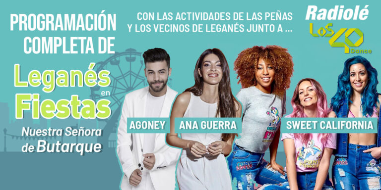Programa día a día de las Fiestas de Butarque de Leganés 2022