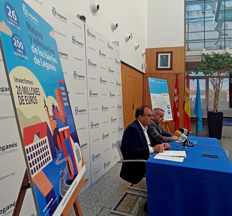 Leganés invertirá 20 millones en asfaltado y carril bici