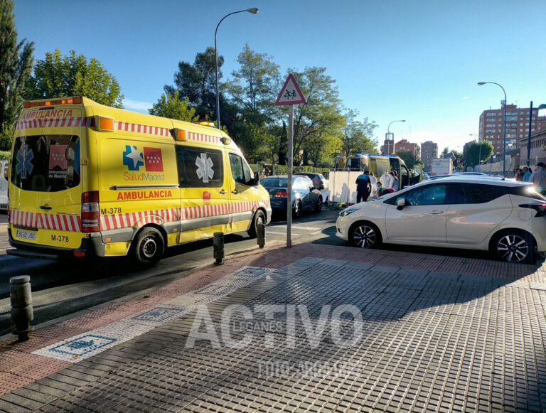 Trasladado grave un ciclista tras ser atropellado en Leganés
