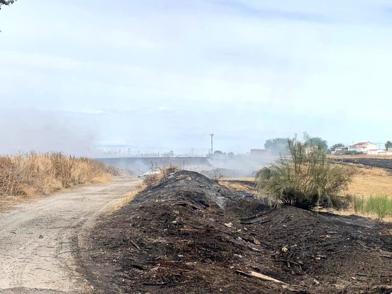 Desalojadas varias casas ante un incendio en Prado Overa