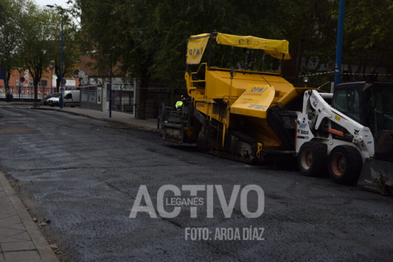 Nuevos problemas con el asfaltado en Leganés: los trabajos nocturnos
