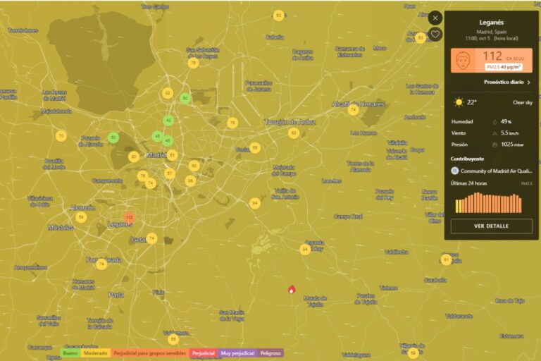Leganés supera los límites anuales de contaminación por PM2.5