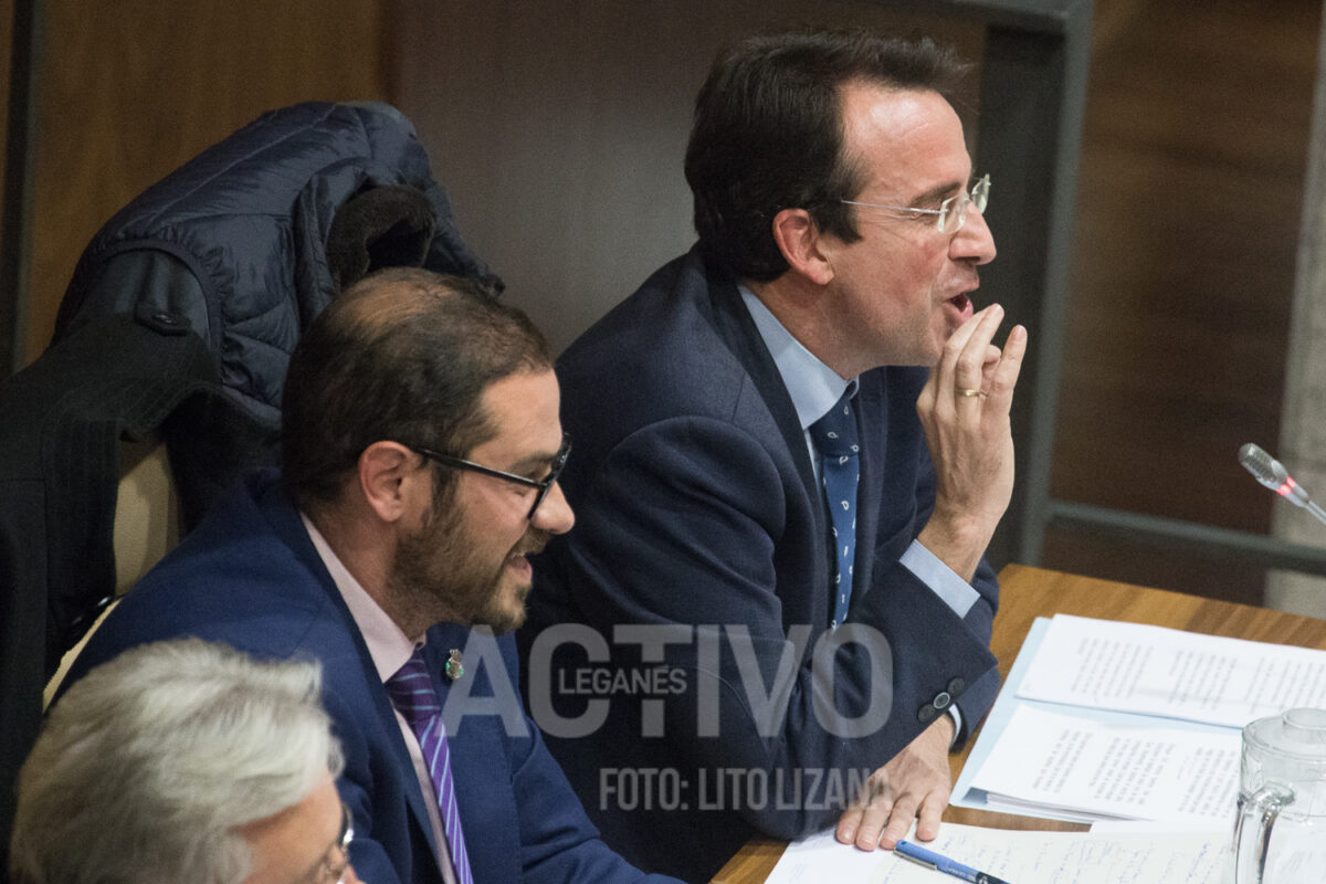 Miguel Ángel Recuenco (PP) durante el debate en el Pleno
