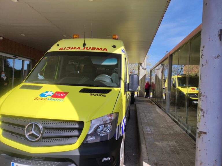 Un herido leve en un accidente laboral en Leganés