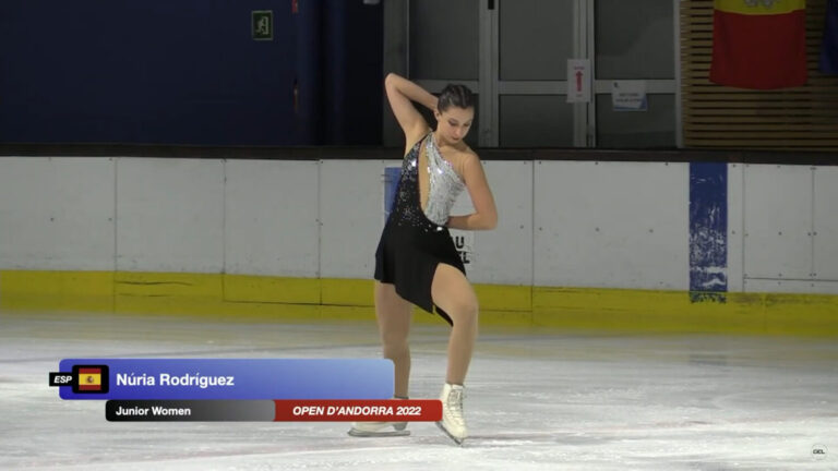 Nuria Rodríguez, bronce en el Open de Andorra 2022 de patinaje