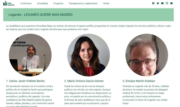 Ruptura en Más Madrid Leganés por las elecciones primarias