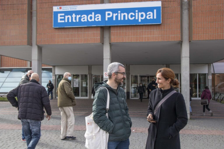 Mónica García (Más Madrid) visita el Hospital Severo Ochoa de Leganés