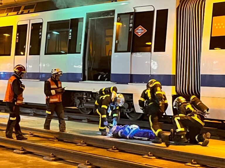 MetroSur organiza un simulacro de explosión en un tren