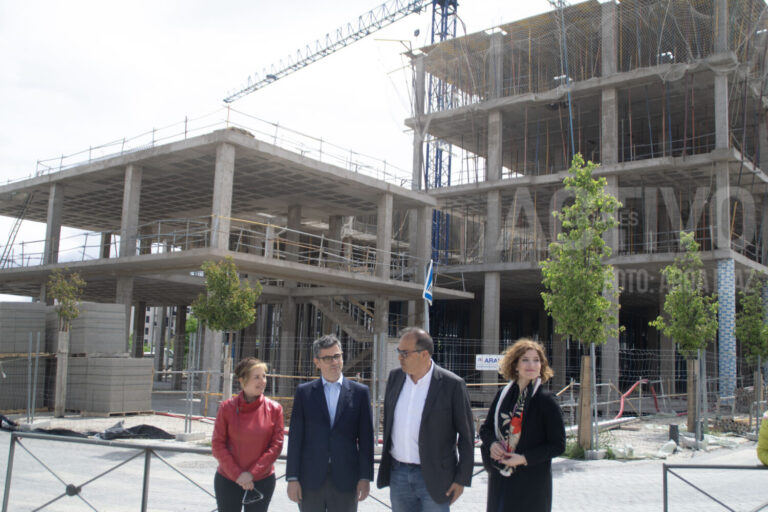 Félix Bolaños presenta la Ley de Vivienda en una visita a Leganés