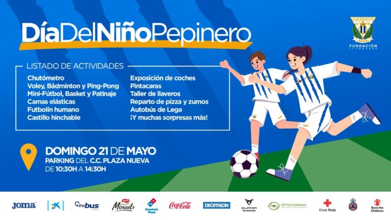 El CD Leganés organiza el Día del Niño Pepinero 2023