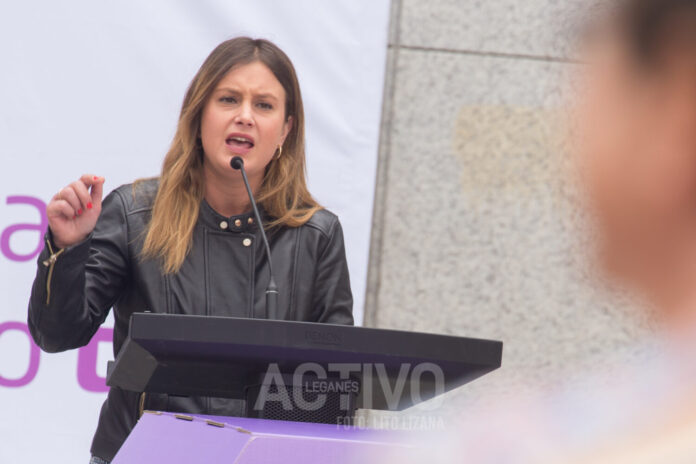 mitin unidas podemos plaza españa izquierda unida alianza verde campaña electoral elecciones