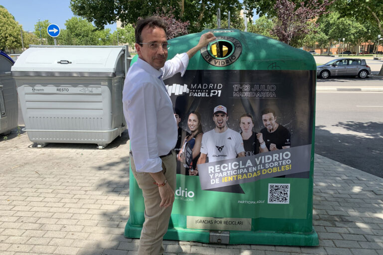 Gana entradas para el Madrid Premier Padel por reciclar vidrio en Leganés