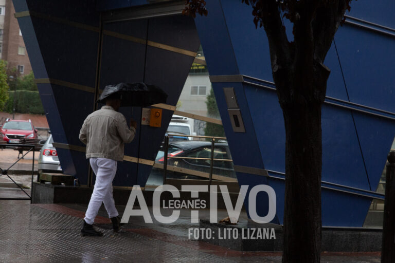 La borrasca Nuria deja fuertes lluvias en Leganés, ¿cuándo parará?