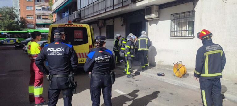 La rapidez de Bomberos evita un incendio doméstico en Leganés