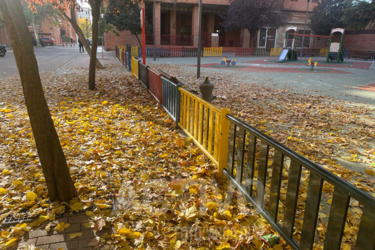 Las hojas conquistan las calles de Leganés a pesar de los refuerzos