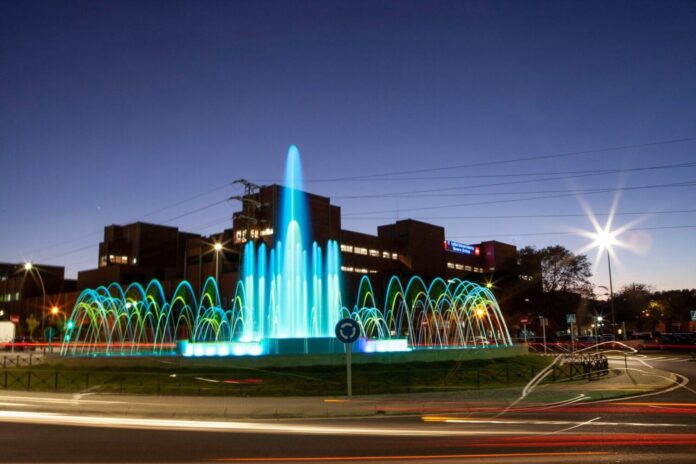 fuente leganes azul