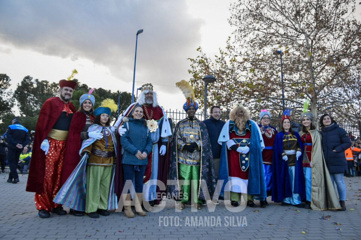 Reyes Magos de Leganés helicóptero