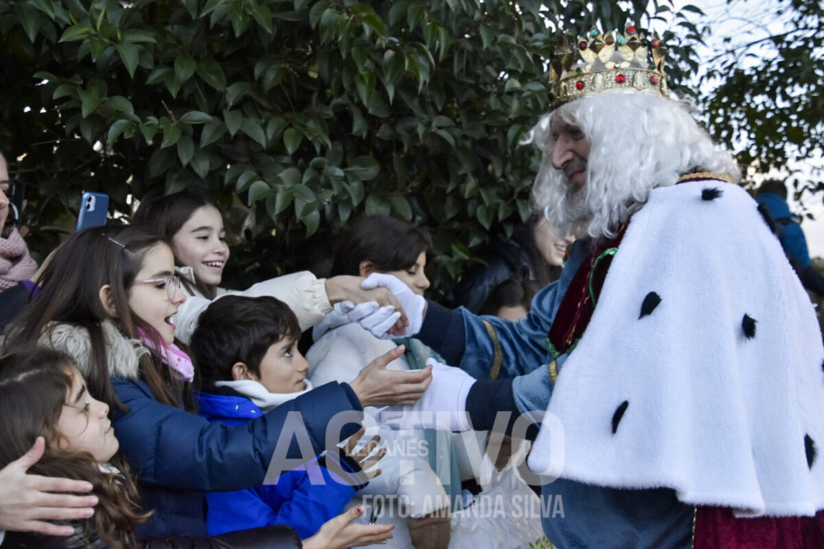 Reyes Magos de Leganés helicóptero