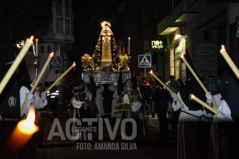 Leganés estrena la Semana Santa con la Virgen de la Soledad y la Borriquita