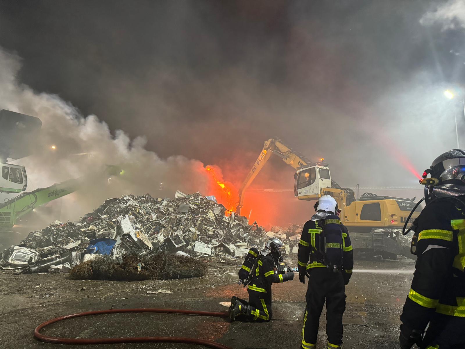 incendio chatarreria leganes