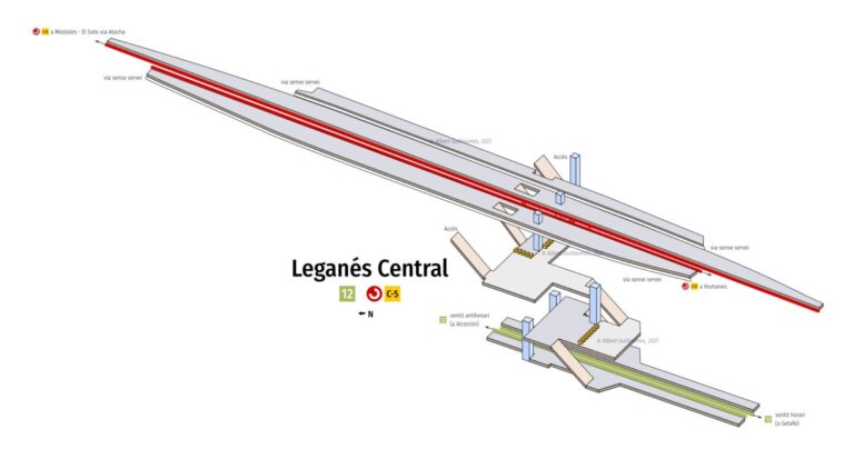 Así se ven las estaciones de metro de Leganés en 3D